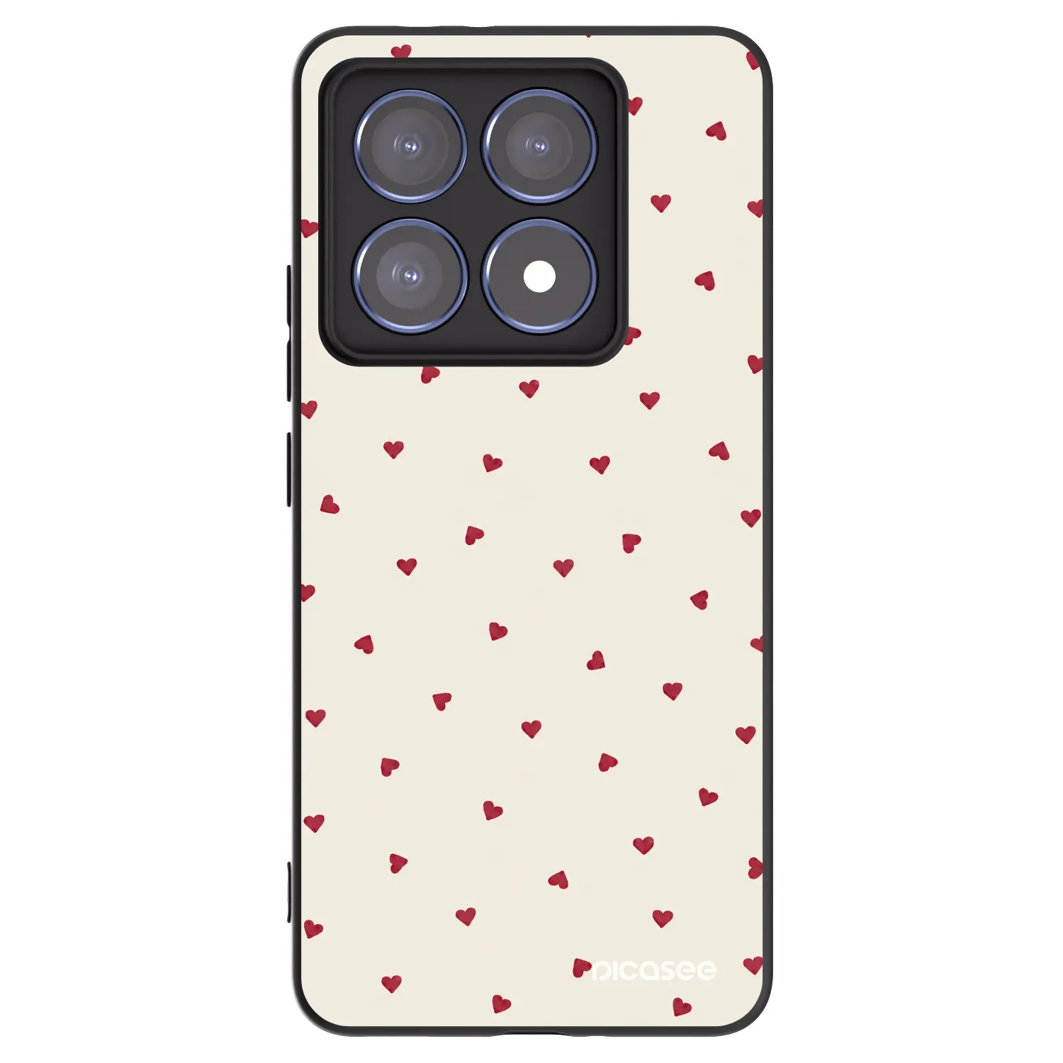 Picasee Μαύρη θήκη σιλικόνης για Xiaomi 14T Pro - Little Love