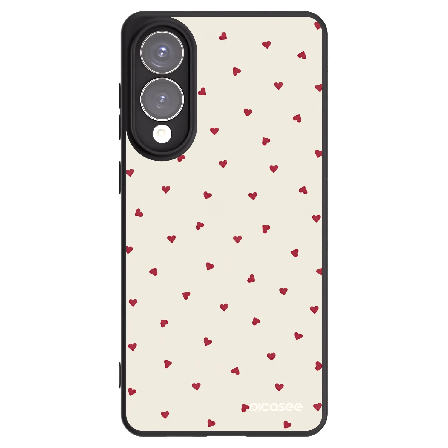 Picasee Μαύρη θήκη σιλικόνης για Samsung Galaxy S25 Edge 5G - Little Love