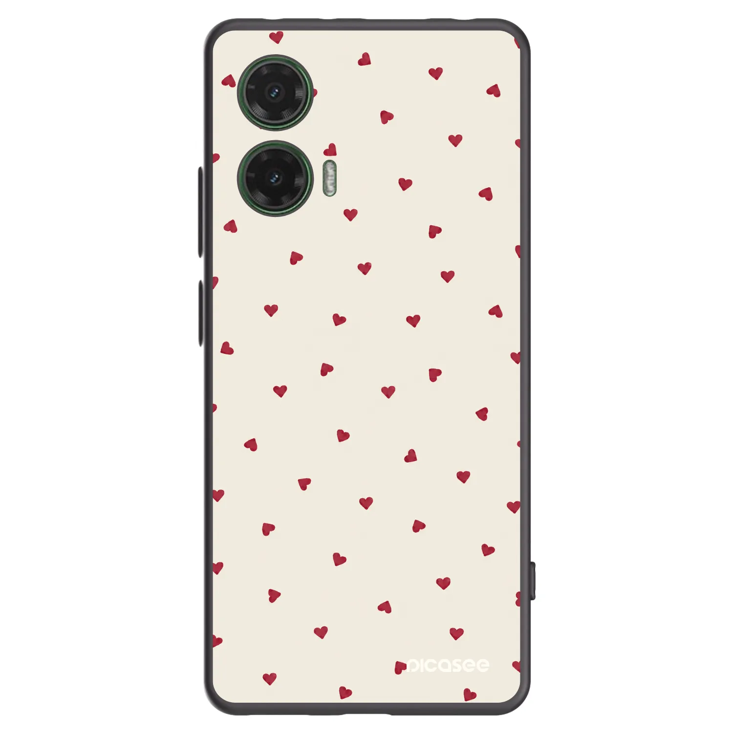 Picasee Μαύρη θήκη σιλικόνης για Motorola Moto G35 5G - Little Love