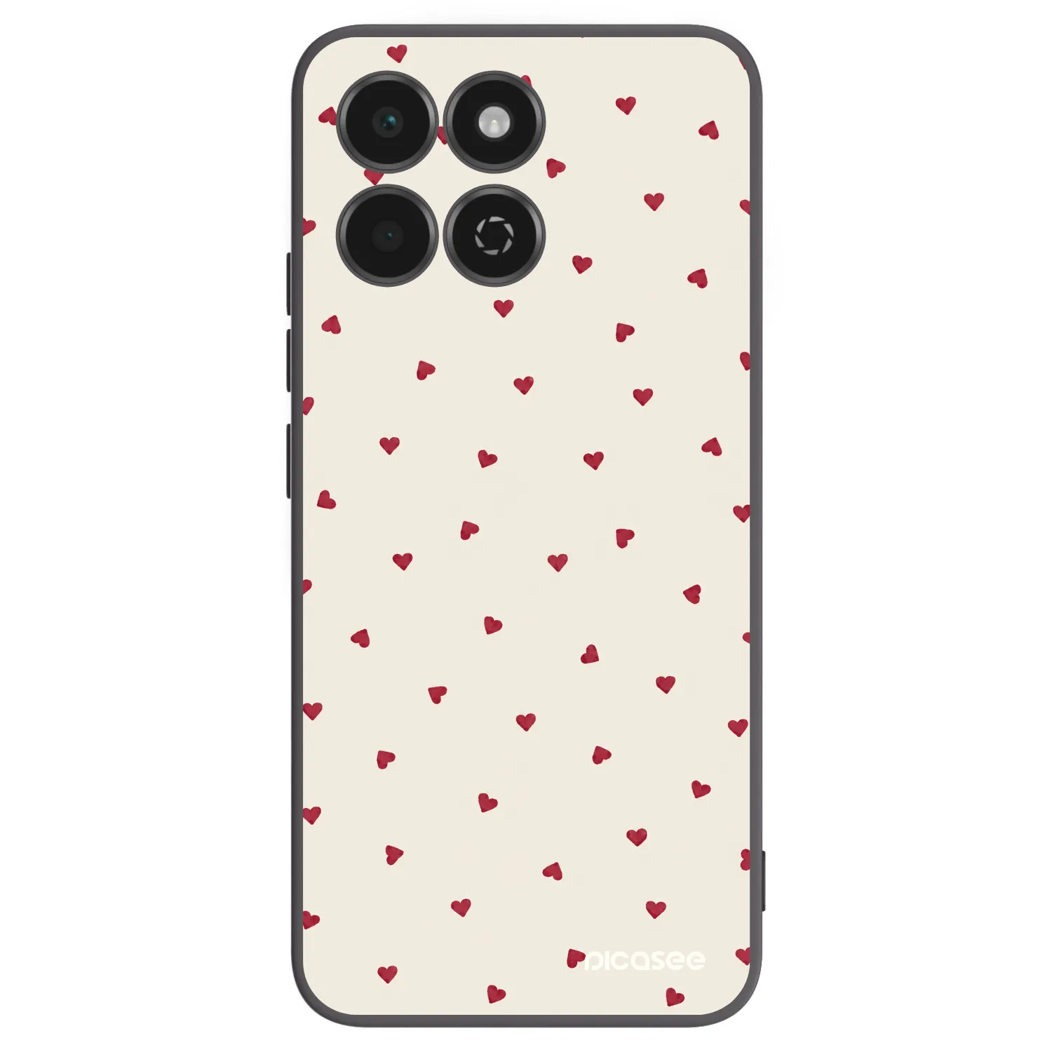 Picasee Μαύρη θήκη σιλικόνης για Honor 200 Smart 5G - Little Love