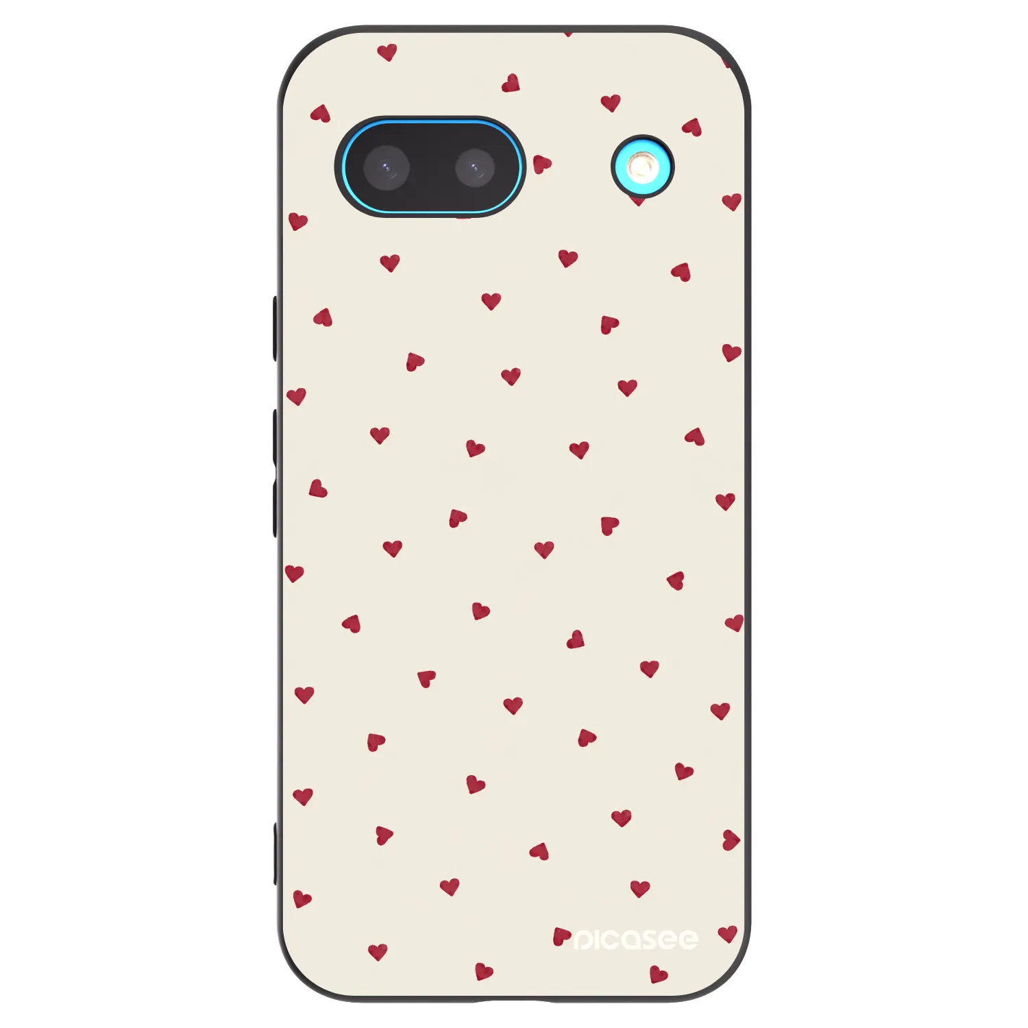 Picasee Μαύρη θήκη σιλικόνης για Google Pixel 8 - Little Love