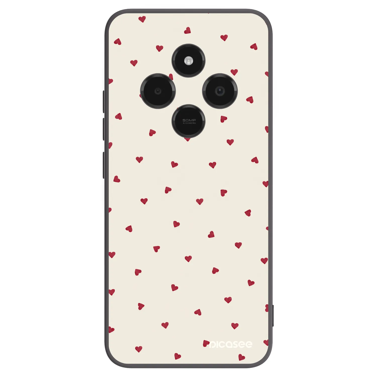 Picasee Μαύρη θήκη σιλικόνης για Xiaomi Poco C75 - Little Love