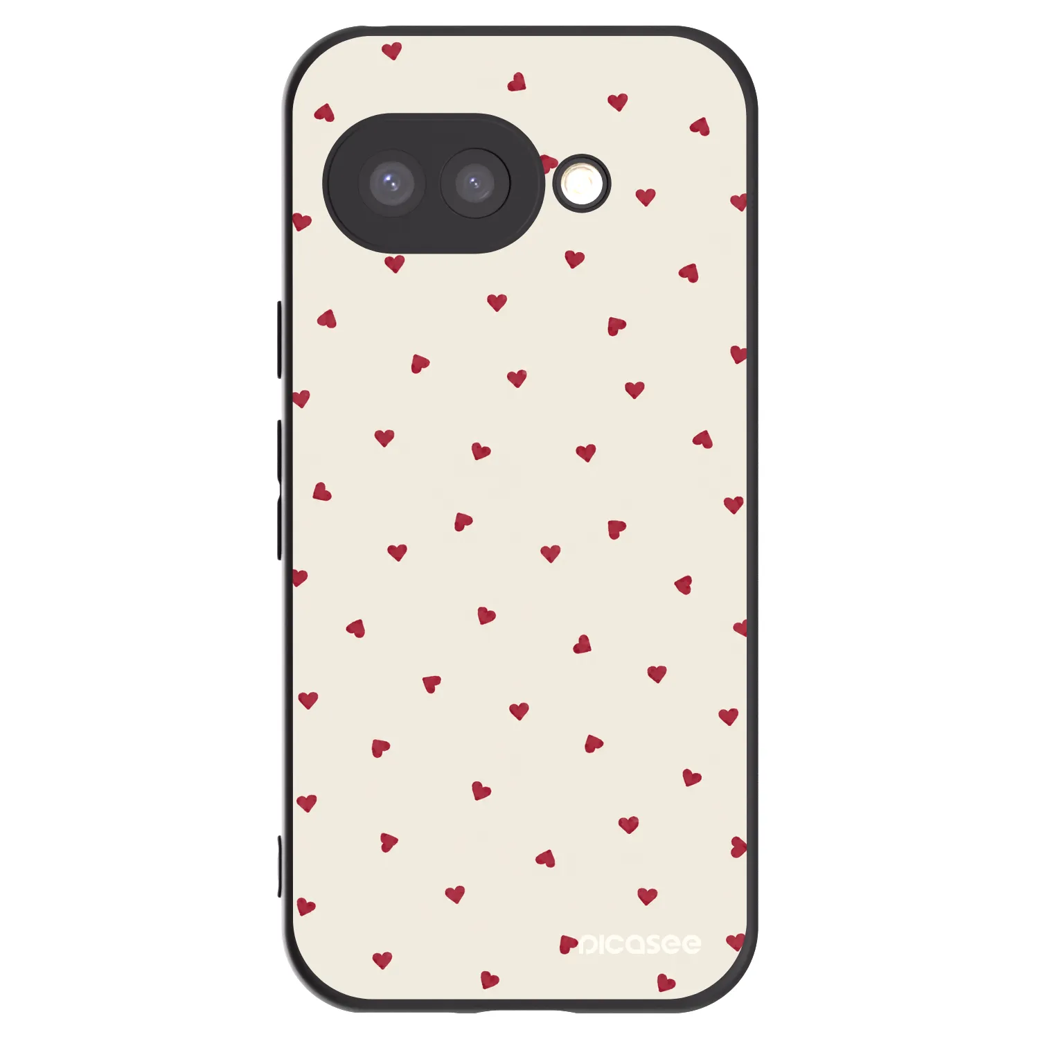 Picasee Μαύρη θήκη σιλικόνης για Google Pixel 9a - Little Love