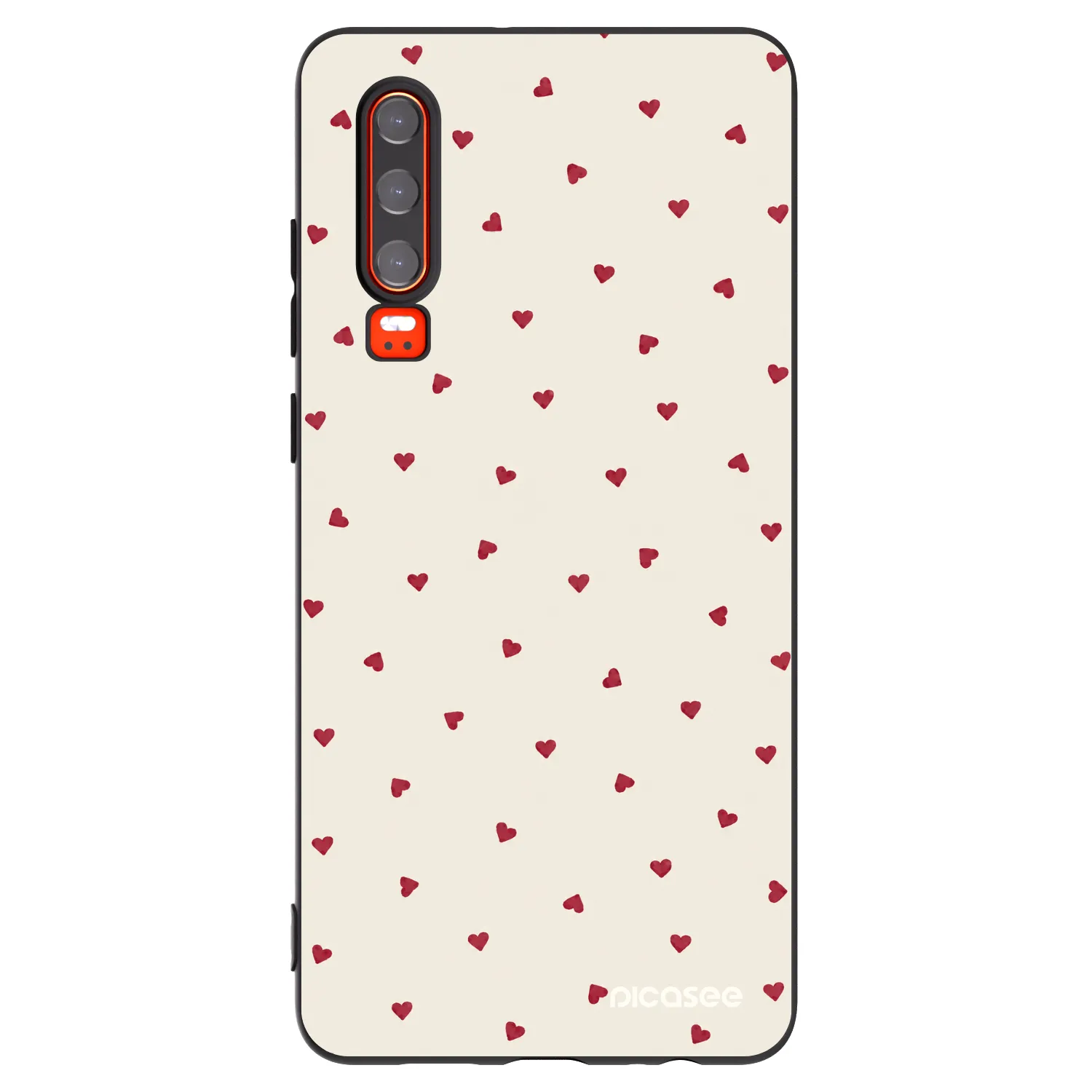 Picasee Μαύρη θήκη σιλικόνης για Huawei P30 - Little Love