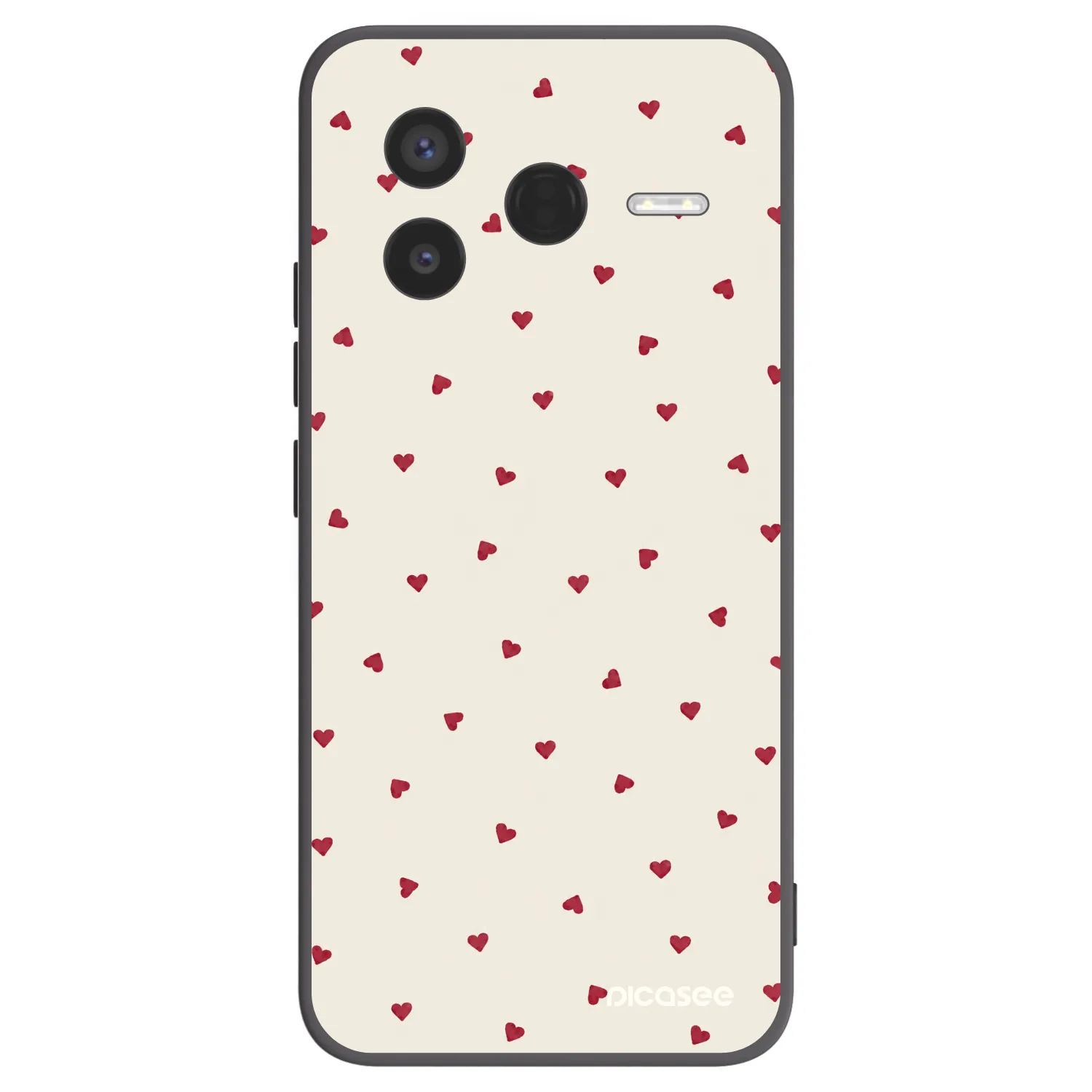 Picasee Μαύρη θήκη σιλικόνης για Xiaomi Poco F7 Pro 5G - Little Love