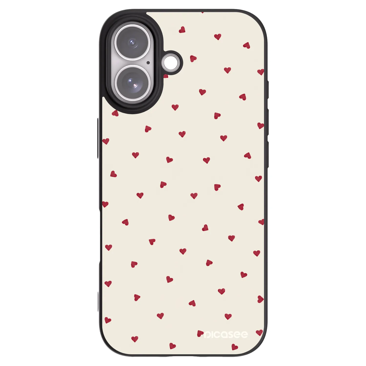 Picasee Μαύρη θήκη σιλικόνης για Apple iPhone 17 - Little Love