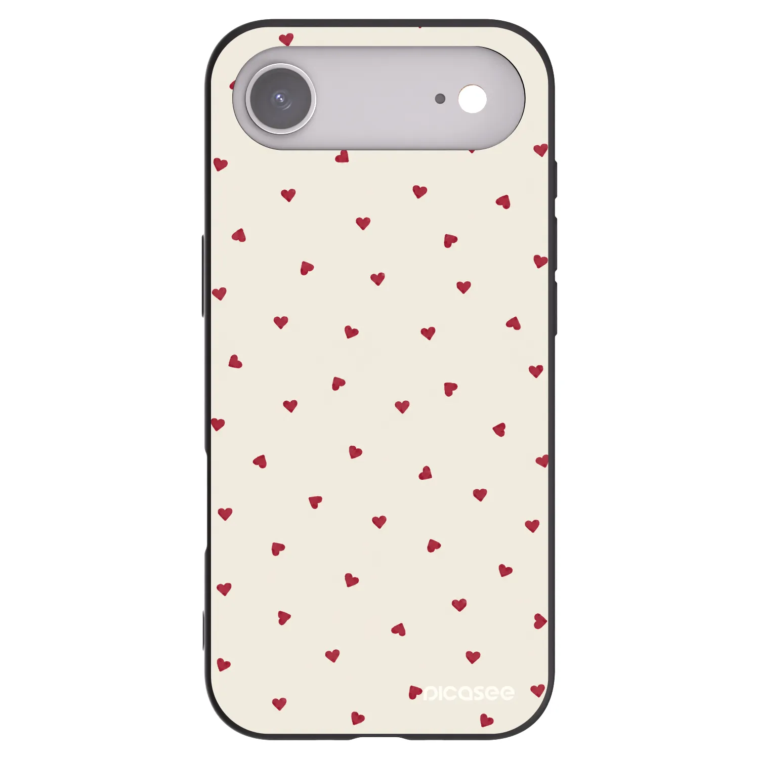 Picasee Μαύρη θήκη σιλικόνης για Apple iPhone Air - Little Love