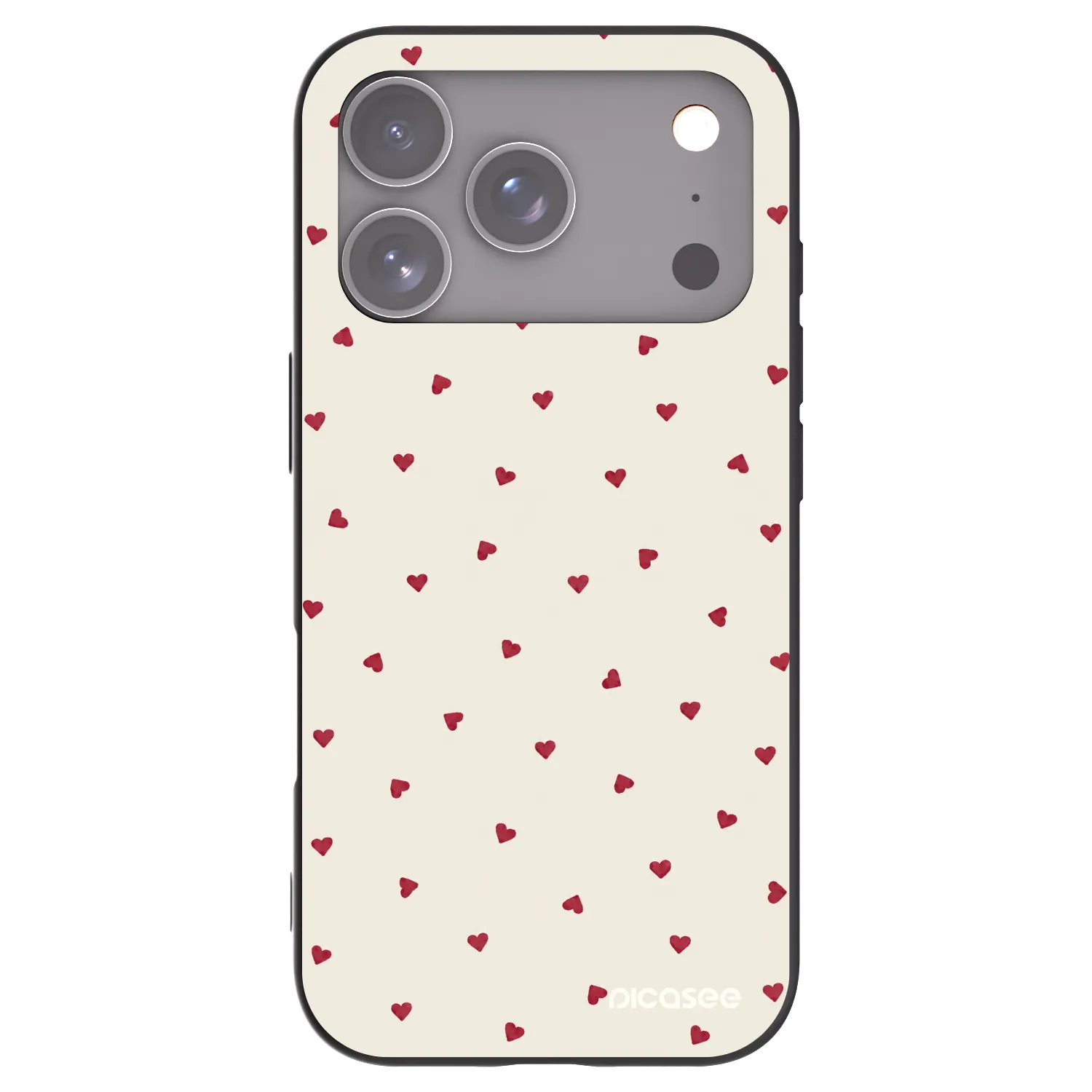 Picasee Μαύρη θήκη σιλικόνης για Apple iPhone 17 Pro - Little Love