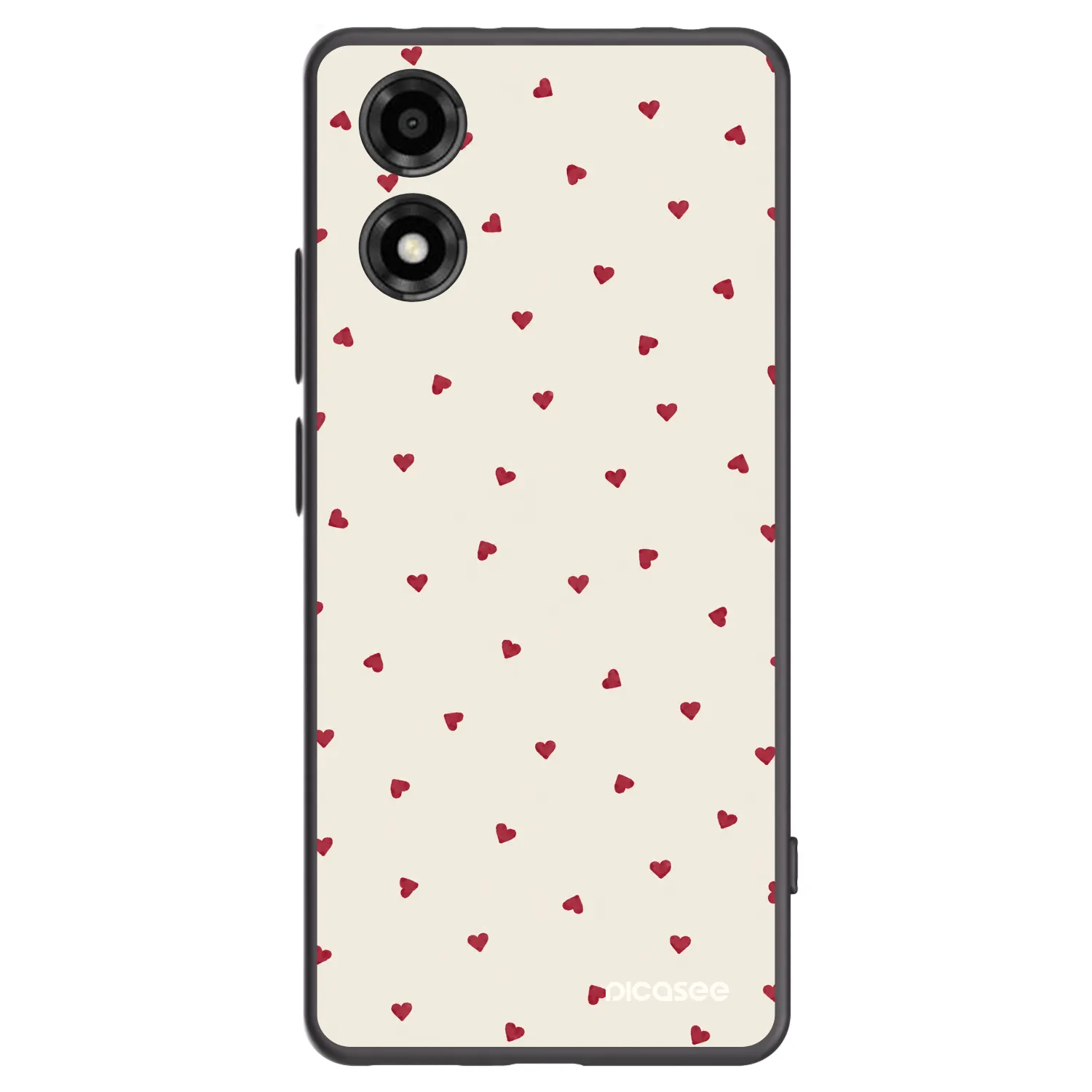 Picasee Μαύρη θήκη σιλικόνης για Motorola Moto E14 - Little Love