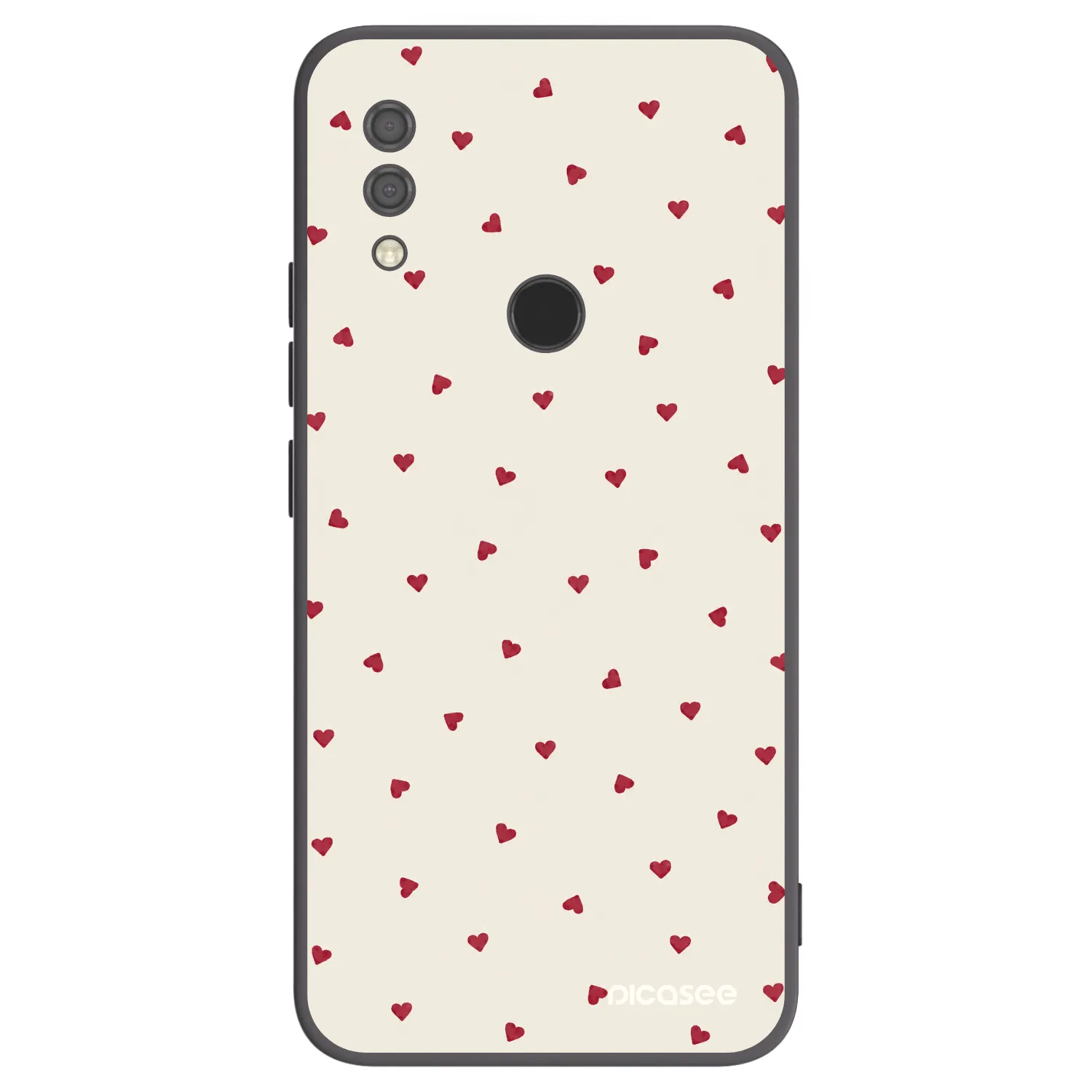 Picasee Μαύρη θήκη σιλικόνης για Xiaomi Redmi 7 - Little Love