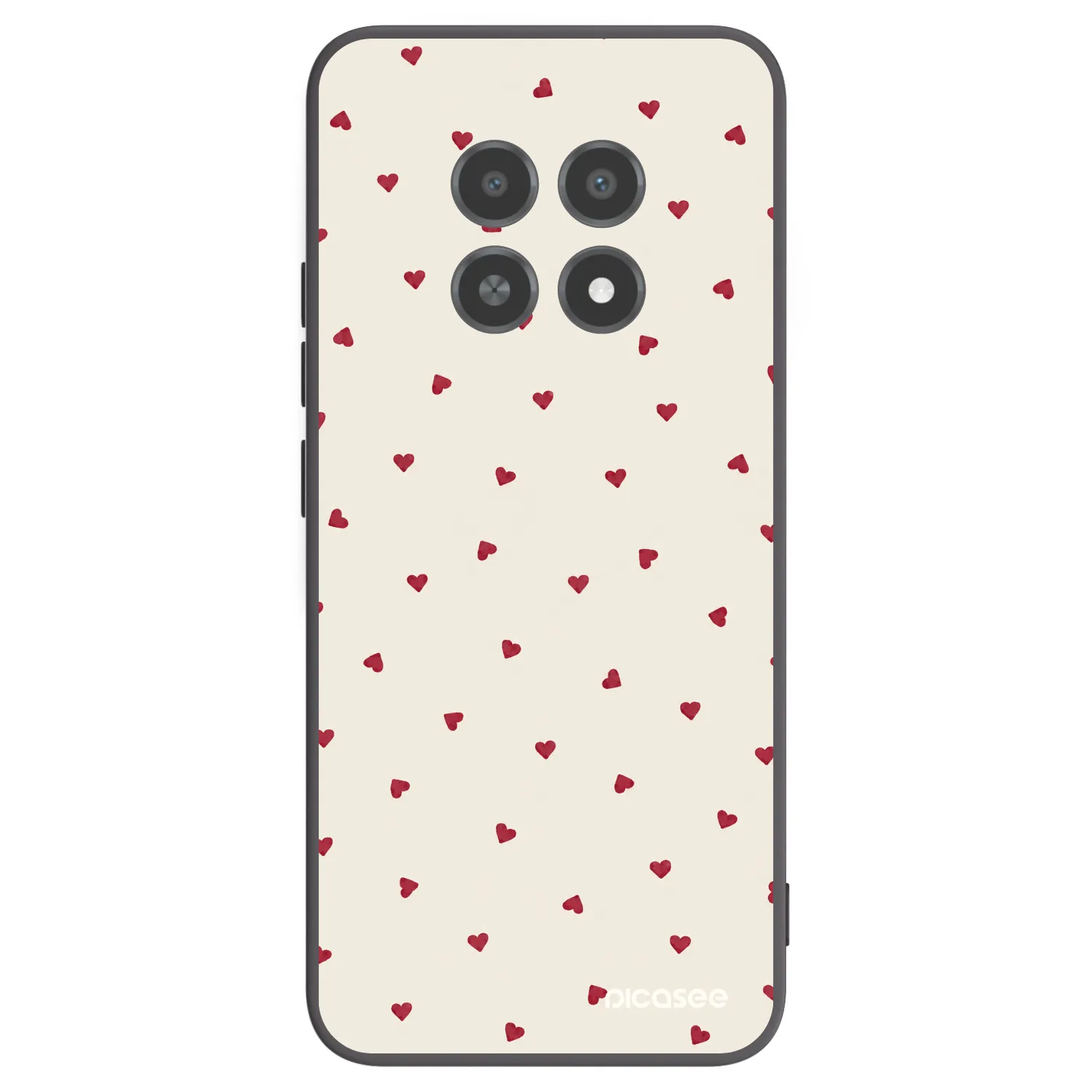 Picasee Μαύρη θήκη σιλικόνης για Realme 12X - Little Love