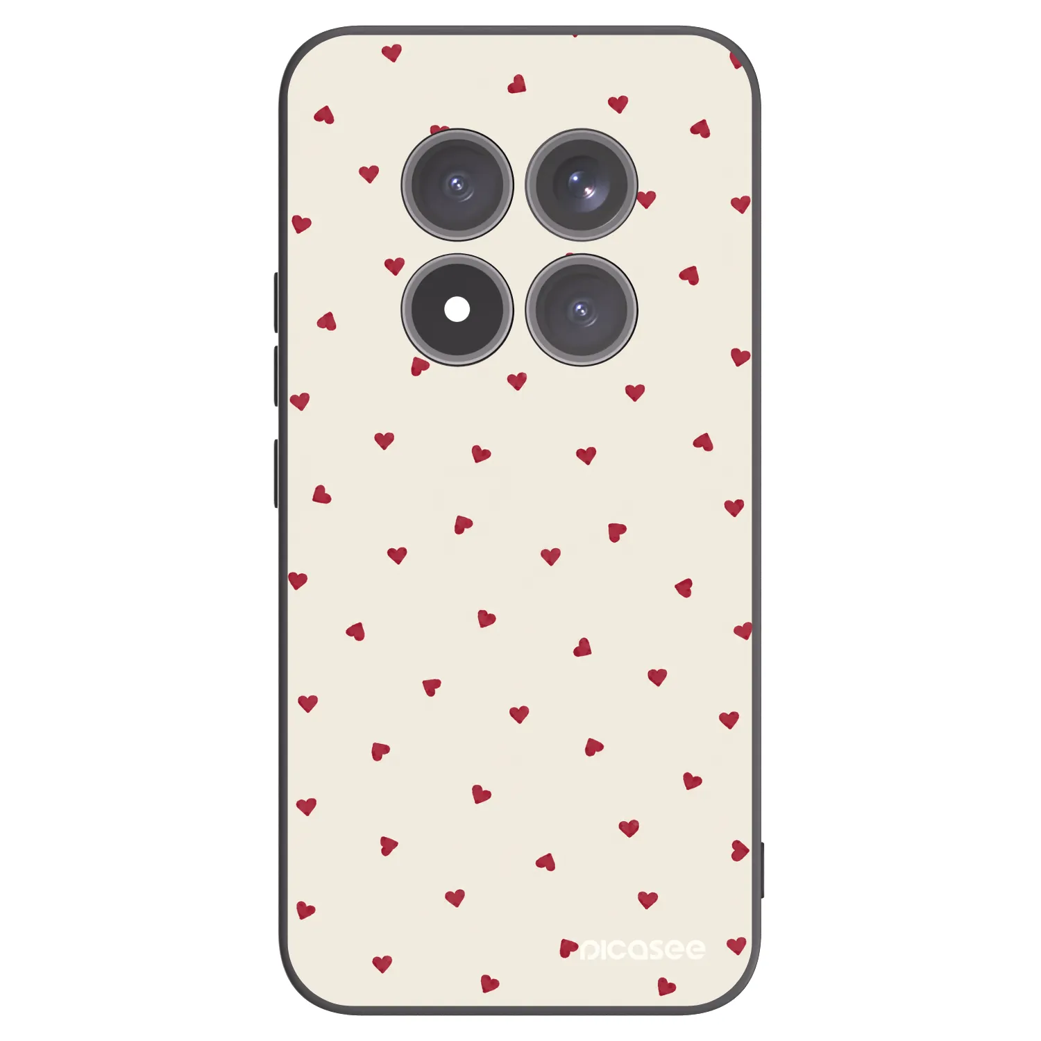 Picasee Μαύρη θήκη σιλικόνης για Xiaomi Redmi Note 15 Pro+ - Little Love