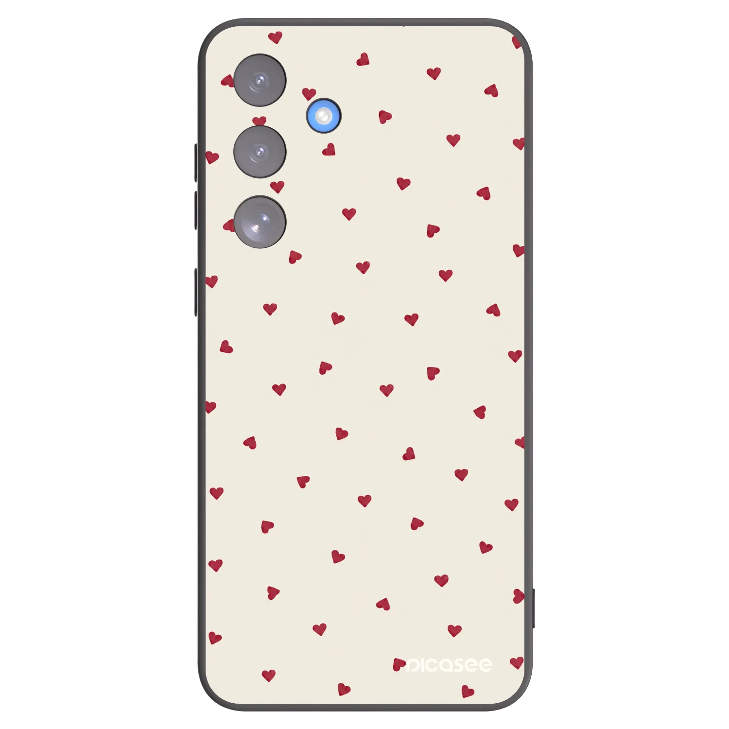 Picasee Μαύρη θήκη σιλικόνης για Samsung Galaxy S25 FE 5G - Little Love