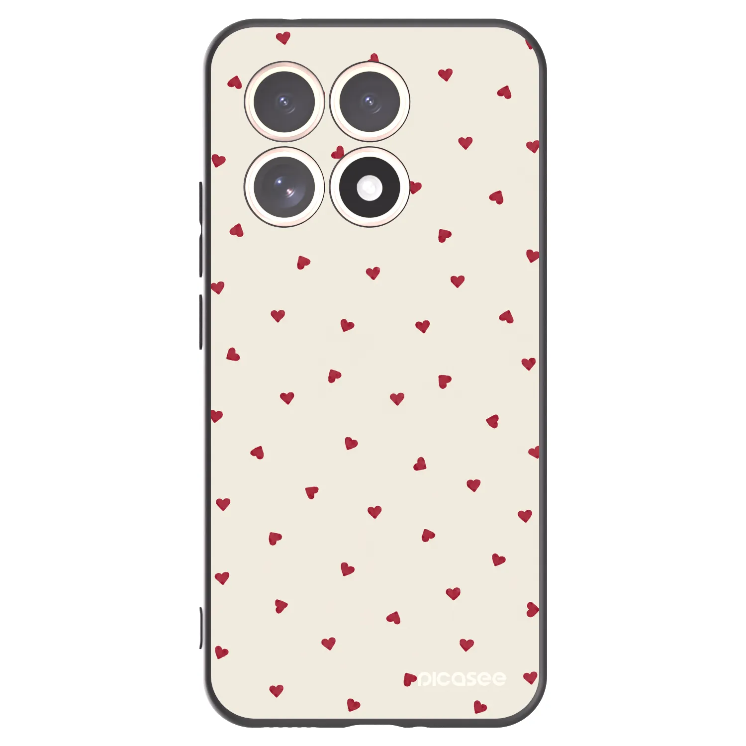 Picasee Μαύρη θήκη σιλικόνης για Xiaomi 15T - Little Love