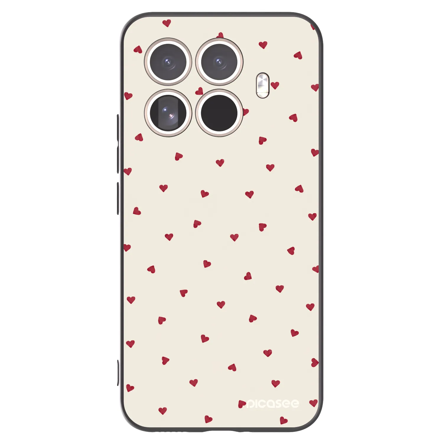 Picasee Μαύρη θήκη σιλικόνης για Xiaomi 15T Pro - Little Love
