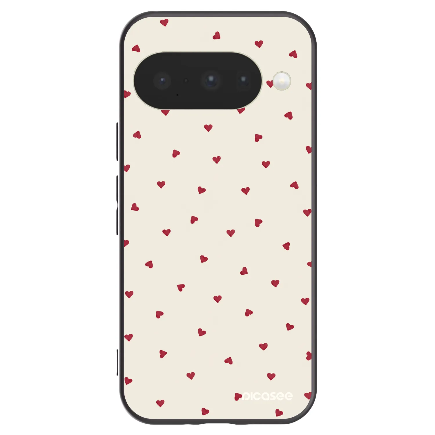Picasee Μαύρη θήκη σιλικόνης για Google Pixel 10 - Little Love