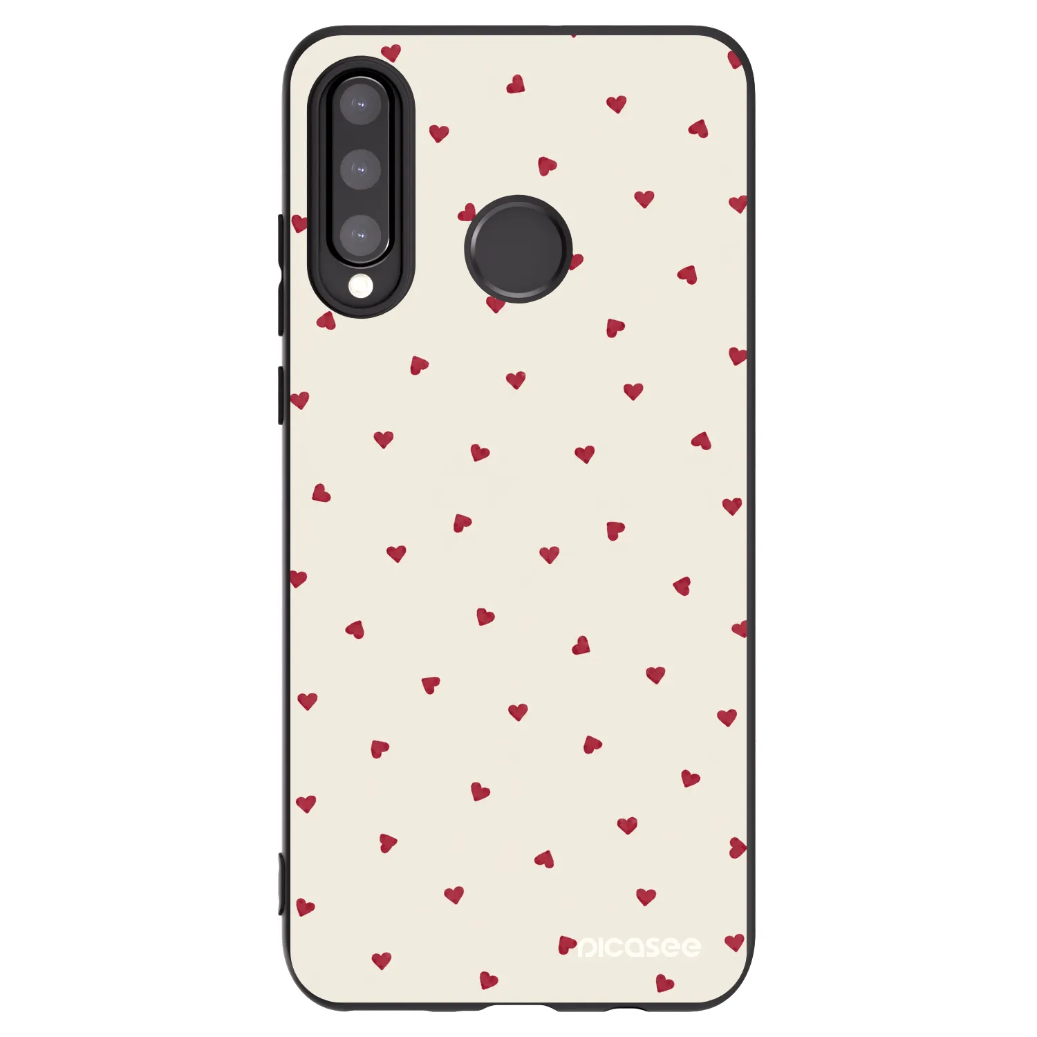 Picasee Μαύρη θήκη σιλικόνης για Huawei P30 Lite - Little Love