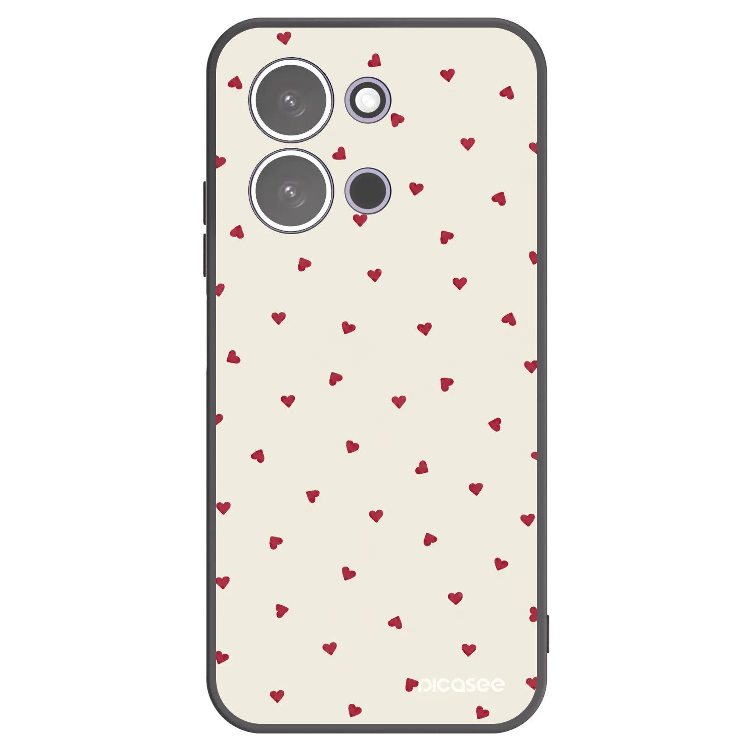 Picasee Μαύρη θήκη σιλικόνης για Xiaomi Redmi 15C 5G - Little Love