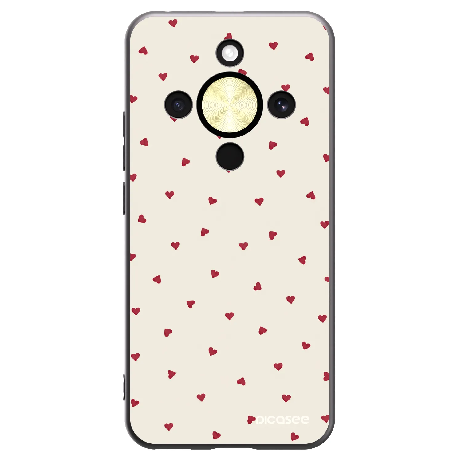 Picasee Μαύρη θήκη σιλικόνης για Honor Magic8 Lite 5G - Little Love