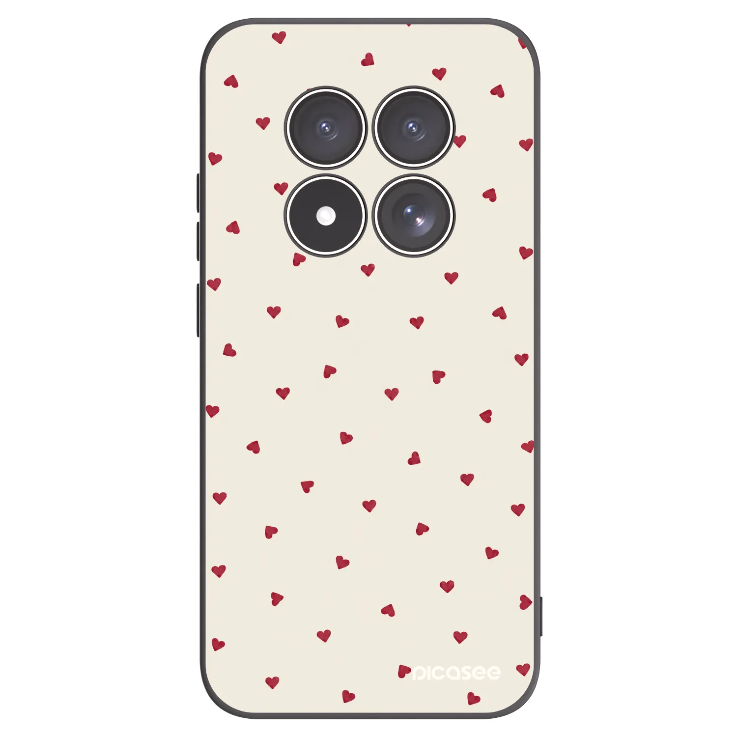 Picasee Μαύρη θήκη σιλικόνης για Xiaomi Redmi Note 15 Pro 5G - Little Love