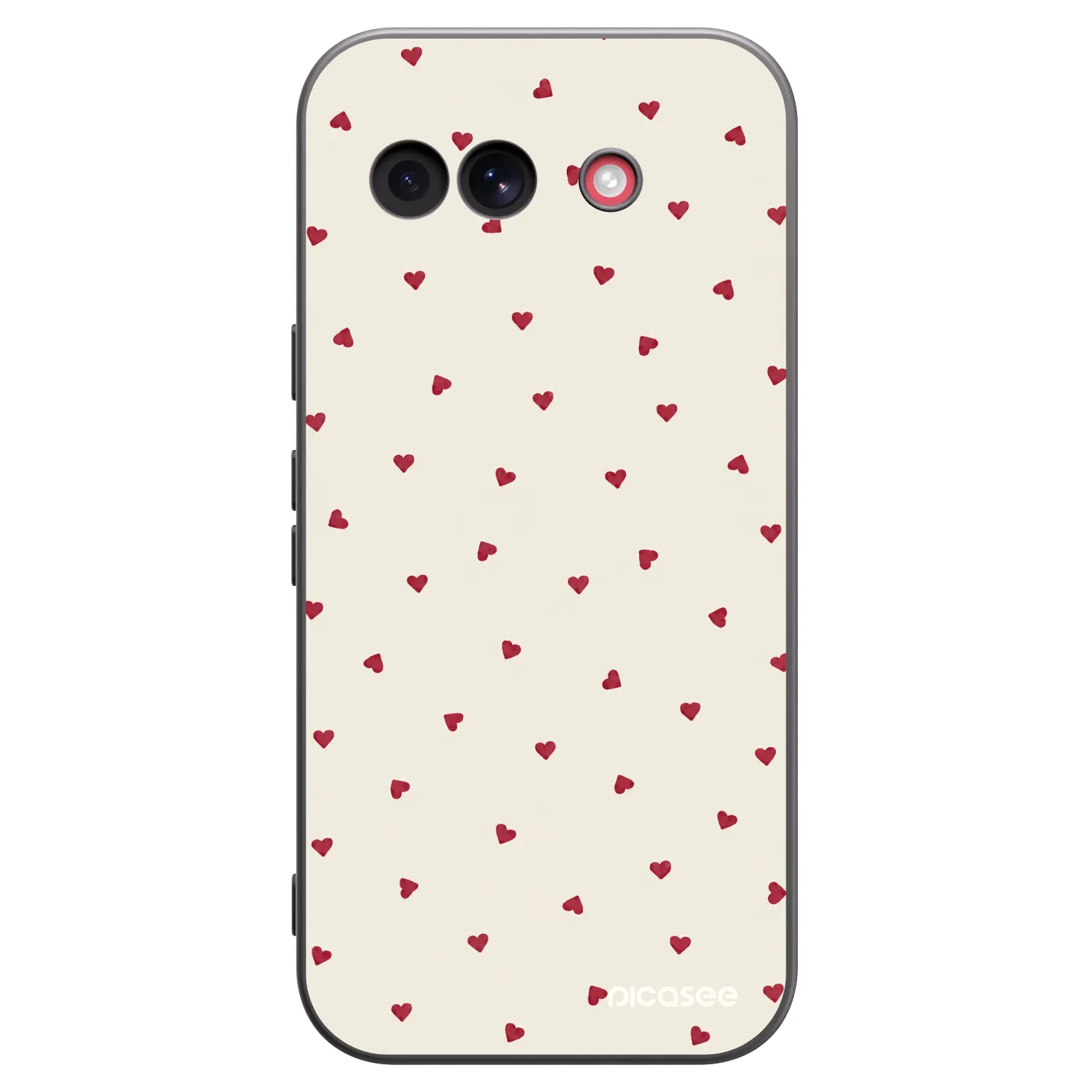 Picasee Μαύρη θήκη σιλικόνης για Google Pixel 10a - Little Love