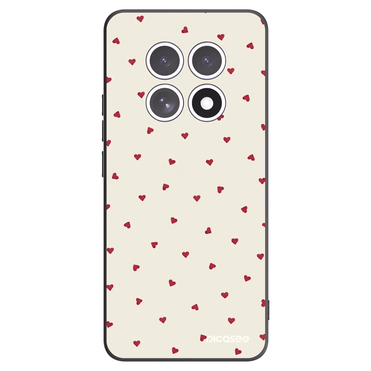 Picasee Μαύρη θήκη σιλικόνης για Xiaomi Redmi Note 15 5G - Little Love