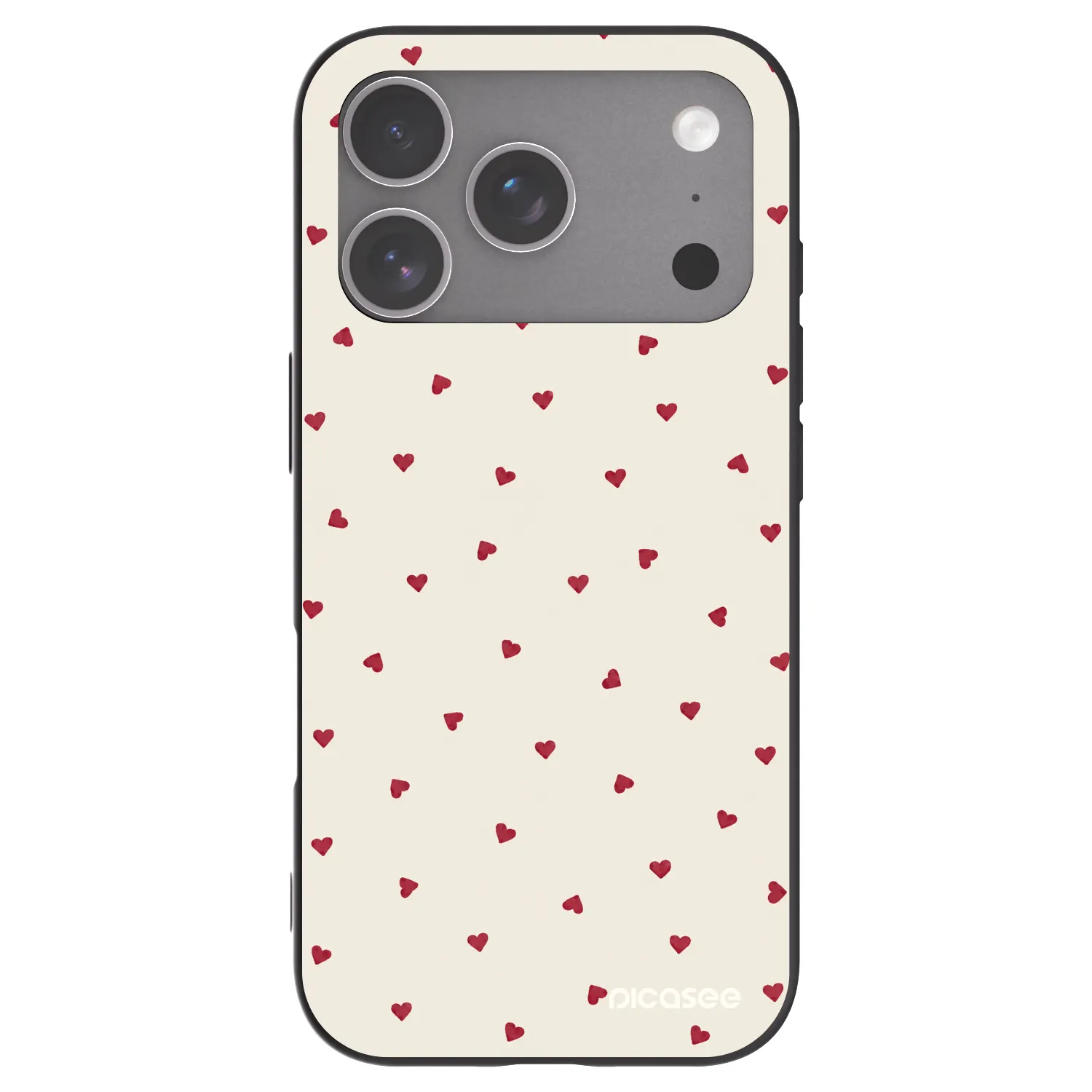 Picasee Μαύρη θήκη σιλικόνης για Apple iPhone 18 Pro - Little Love