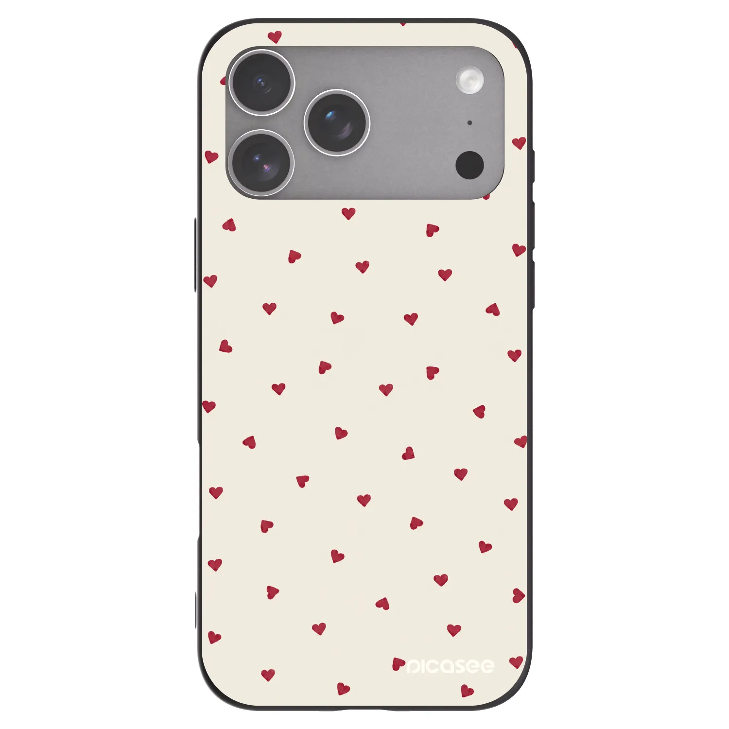 Picasee Μαύρη θήκη σιλικόνης για Apple iPhone 18 Pro Max - Little Love