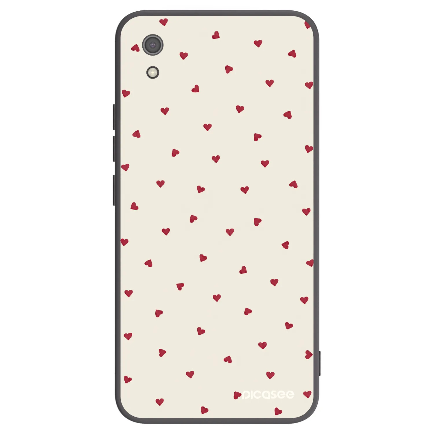 Picasee Μαύρη θήκη σιλικόνης για Xiaomi Redmi 7A - Little Love