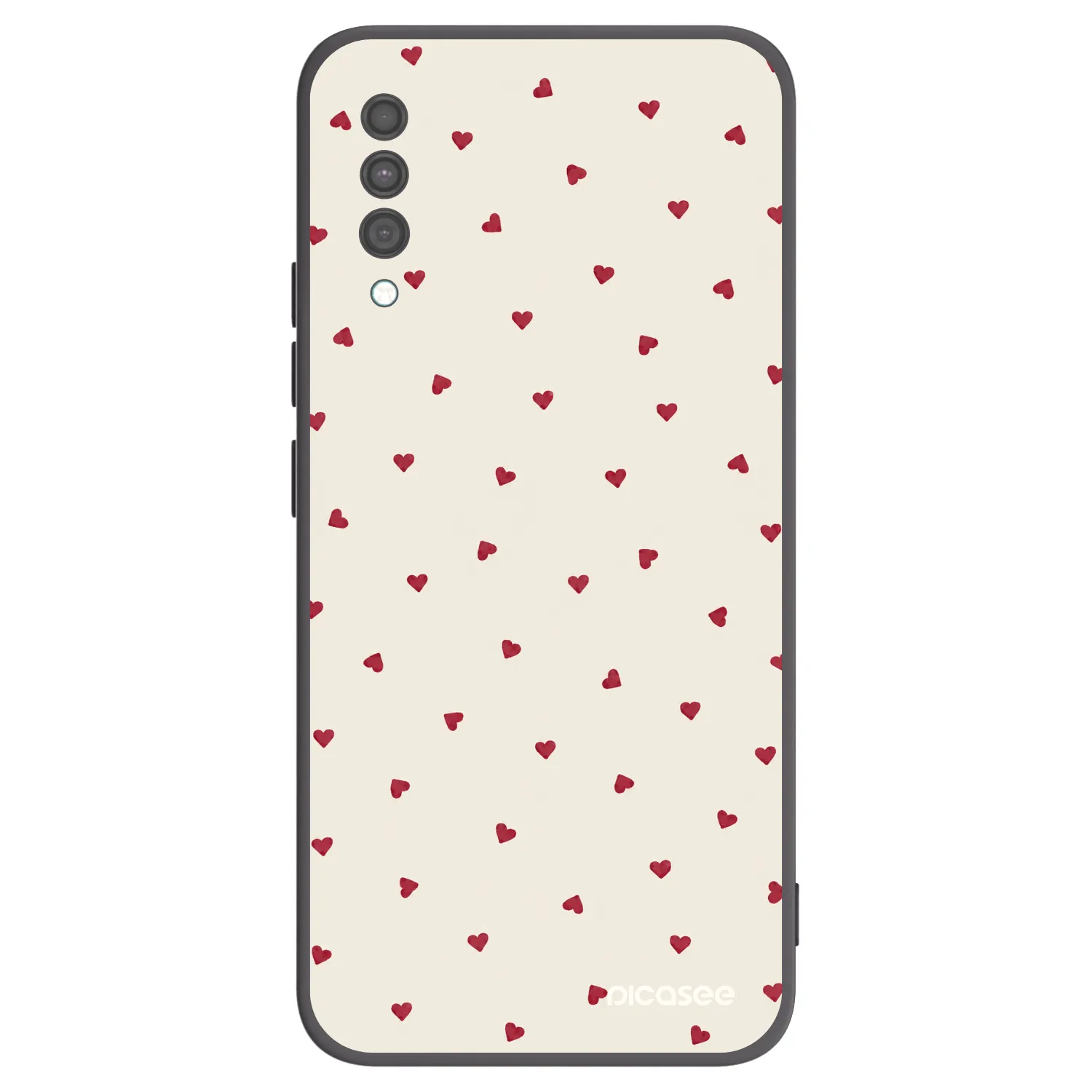 Picasee Μαύρη θήκη σιλικόνης για Samsung Galaxy A30s A307F - Little Love