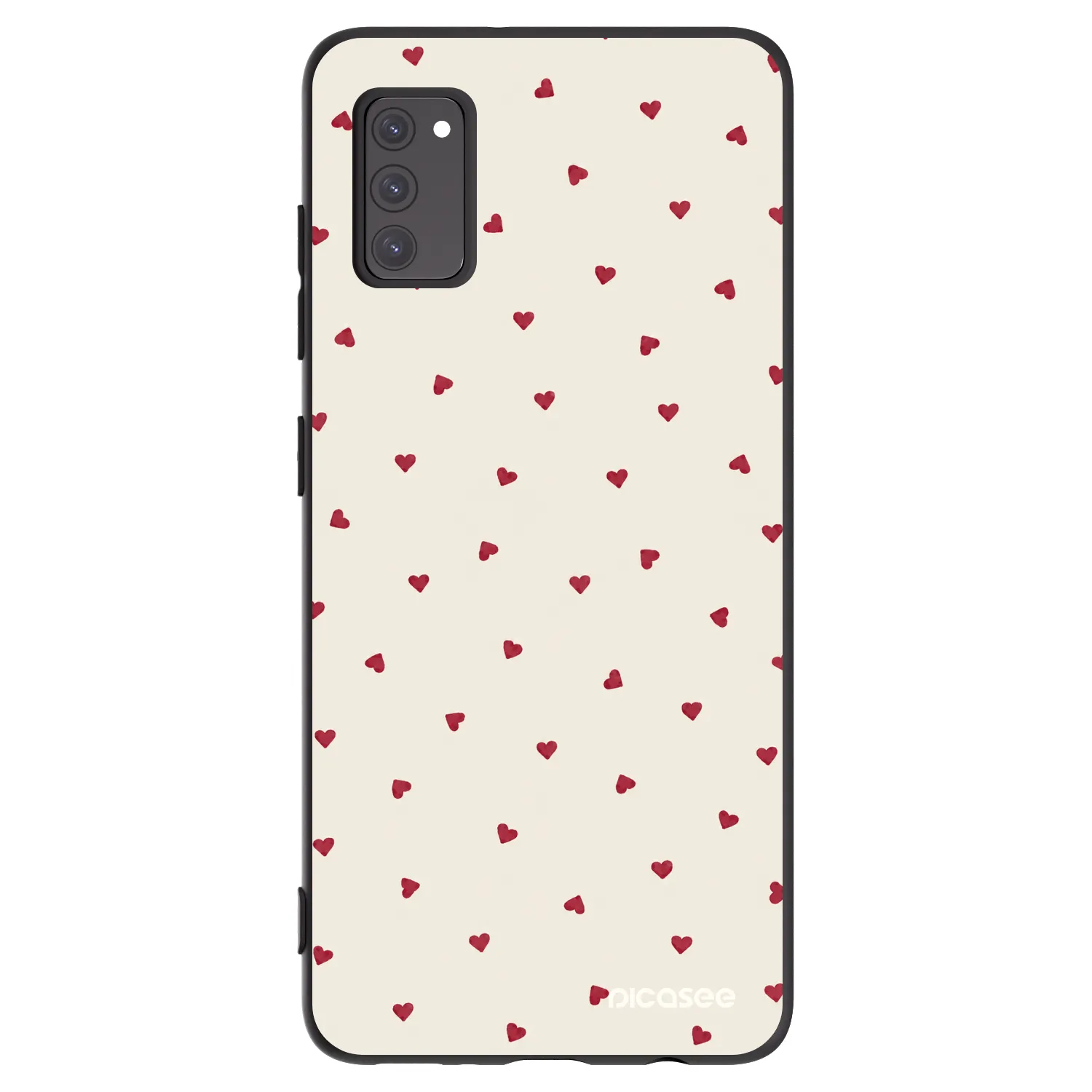 Picasee Μαύρη θήκη σιλικόνης για Samsung Galaxy A41 A415F - Little Love
