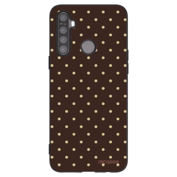 Picasee Μαύρη θήκη σιλικόνης για Realme 5 - Vanilla Dots & Chocolate