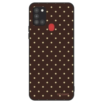 Θήκη για Samsung Galaxy A21s - Vanilla Dots & Chocolate