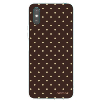 Picasee διαφανής θήκη σιλικόνης Xiaomi Redmi 9AT - Vanilla Dots & Chocolate