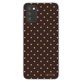 Θήκη για Samsung Galaxy A02s A025G - Vanilla Dots & Chocolate