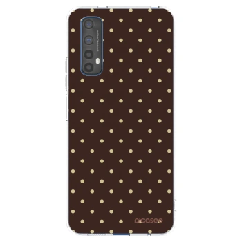 Picasee διαφανής θήκη σιλικόνης Realme 7 - Vanilla Dots & Chocolate