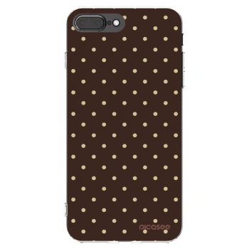 Picasee διαφανής θήκη σιλικόνης Apple iPhone 8 Plus - Vanilla Dots & Chocolate