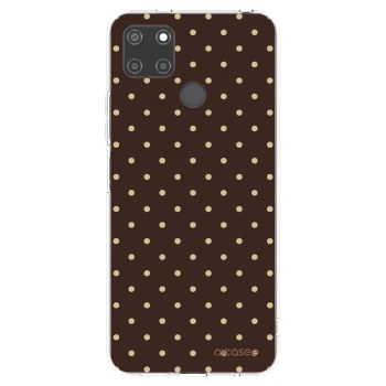 Picasee διαφανής θήκη σιλικόνης Realme C21Y - Vanilla Dots & Chocolate