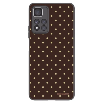 Picasee Μαύρη θήκη σιλικόνης για Xiaomi Redmi Note 11 Pro+ 5G - Vanilla Dots & Chocolate
