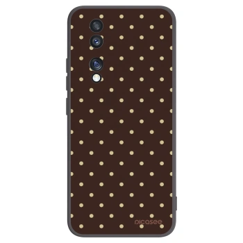 Picasee Μαύρη θήκη σιλικόνης για Honor 70 - Vanilla Dots & Chocolate