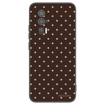 Picasee Μαύρη θήκη σιλικόνης για Xiaomi Poco F5 Pro 5G - Vanilla Dots & Chocolate