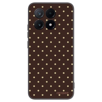 Picasee Μαύρη θήκη σιλικόνης για Xiaomi Poco X6 Pro - Vanilla Dots & Chocolate