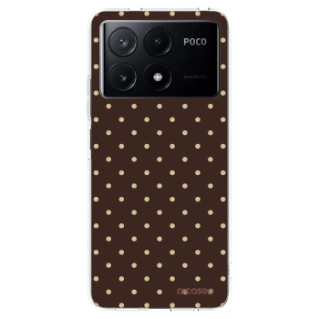 Picasee διαφανής θήκη σιλικόνης Xiaomi Poco X6 Pro - Vanilla Dots & Chocolate