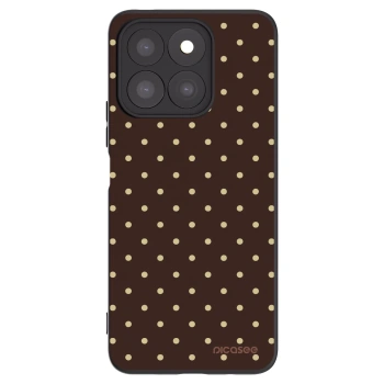 Picasee Μαύρη θήκη σιλικόνης για Honor X8b - Vanilla Dots & Chocolate