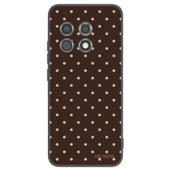 Picasee Μαύρη θήκη σιλικόνης για OnePlus 11 5G - Vanilla Dots & Chocolate