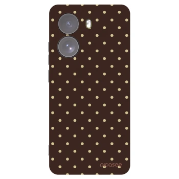 Picasee Μαύρη θήκη σιλικόνης για Xiaomi Poco X7 - Vanilla Dots & Chocolate