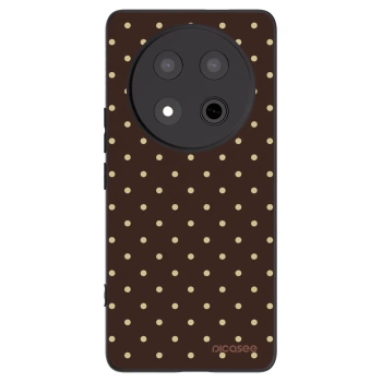 Picasee Μαύρη θήκη σιλικόνης για Honor Magic7 Lite 5G - Vanilla Dots & Chocolate