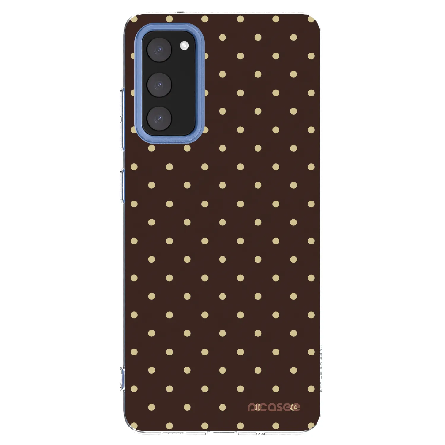 Picasee διαφανής θήκη σιλικόνης Samsung Galaxy S20 FE - Vanilla Dots & Chocolate