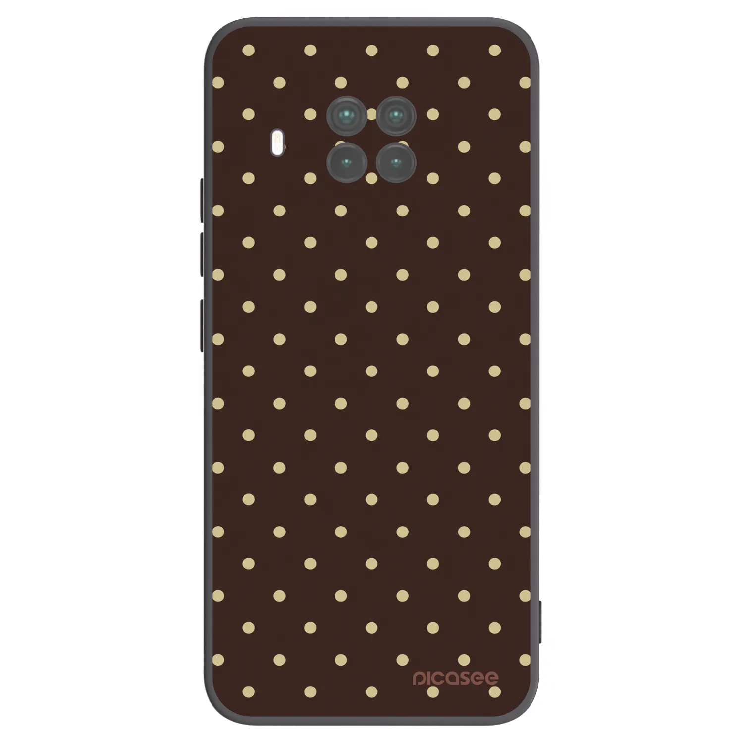 Picasee Μαύρη θήκη σιλικόνης για Xiaomi Mi 10T Lite - Vanilla Dots & Chocolate