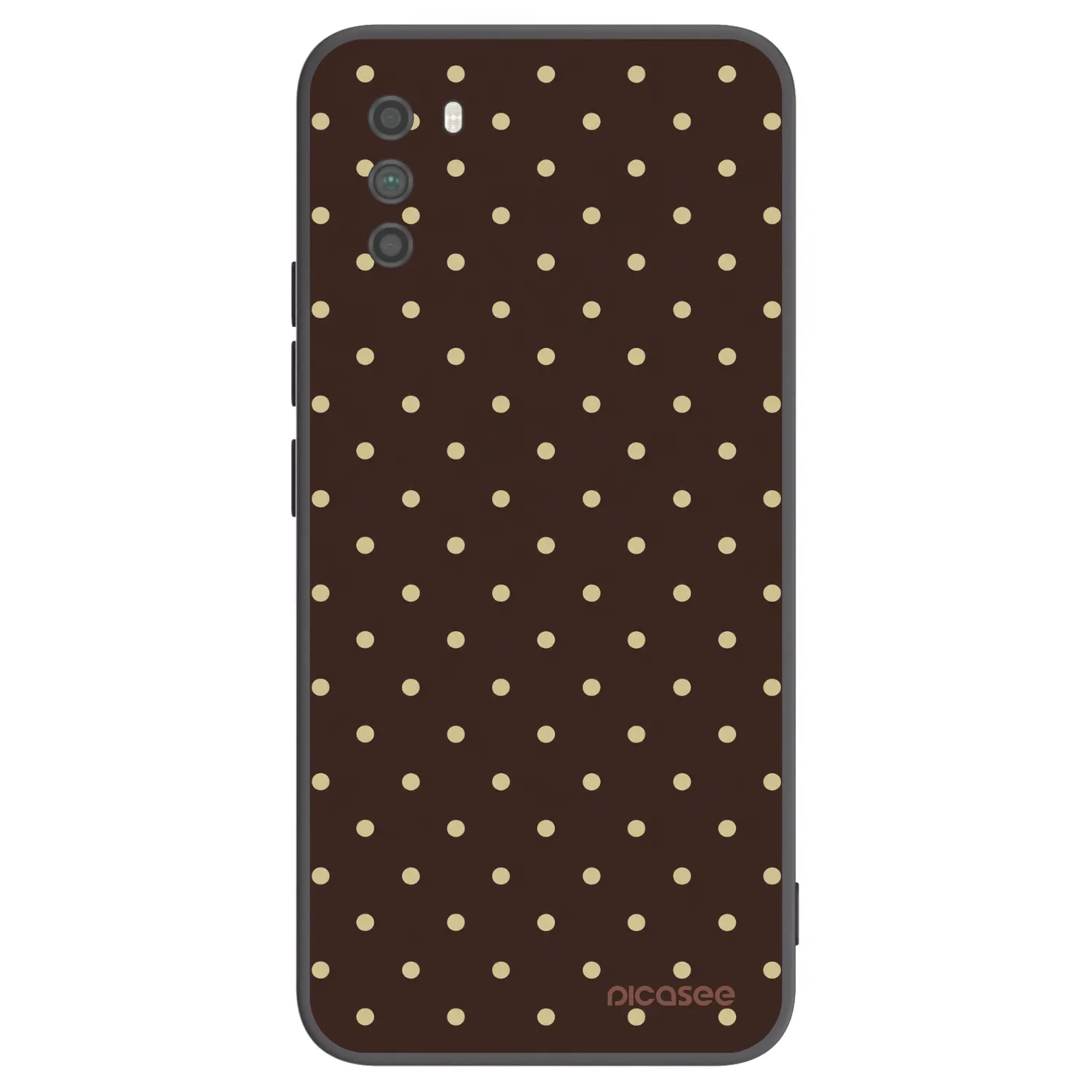 Picasee Μαύρη θήκη σιλικόνης για Xiaomi Poco M3 - Vanilla Dots & Chocolate